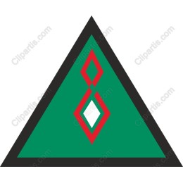Vibrant Geometric Triangle
