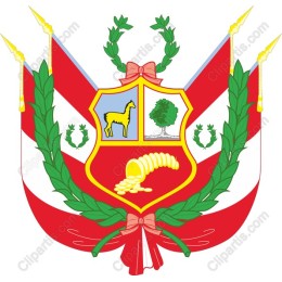Heraldic Emblem with Llama and Tree