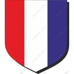 Classic Red, White, and Blue Shield