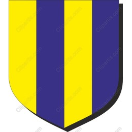 Bold Vertical Striped Shield