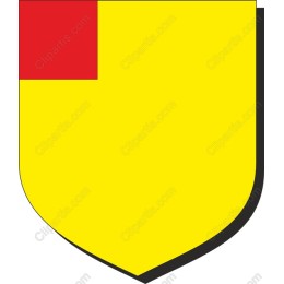 Vibrant Yellow Shield Emblem