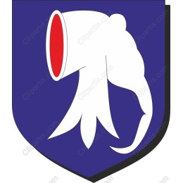 Stylized Squid Emblem on Blue Shield