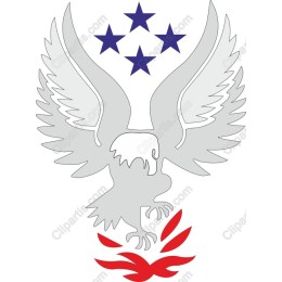 Majestic Eagle with Stars