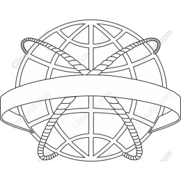 Stylized Globe with Rope