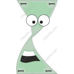 Cheerful Hourglass Cartoon
