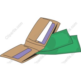 Stylish Open Wallet