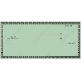 Elegant Green Decorative Check Template