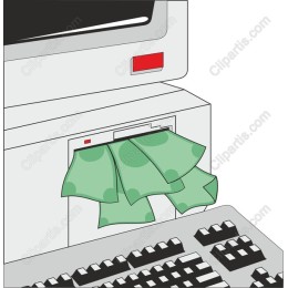 Retro Computer Cash Dispenser