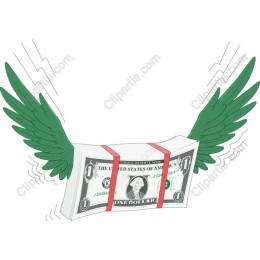 Flying Dollar Bill