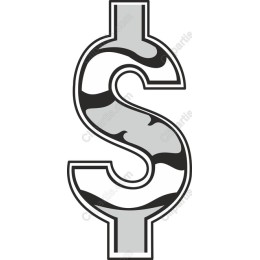 Camouflage Dollar Sign