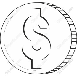 Dollar Sign Coin