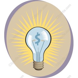 Bright Idea with Dollar Sign