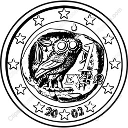Elegant Owl Euro Coin