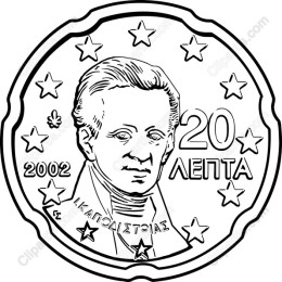 20 Lepta Coin - Kapodistrias