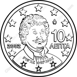 10 Lepta Coin - Rigas Feraios