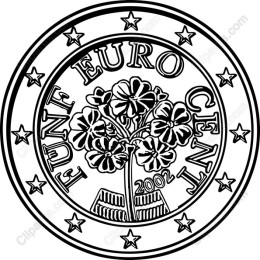 Elegant Flower Euro Coin