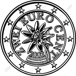 2 Euro Cent Coin Edelweiss