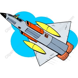 Vibrant Rocket Ship