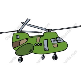 Whimsical Hand-Drawn Helicopter