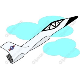 Sleek Aircraft in Pastel Clouds