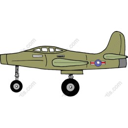 Vintage Military Airplane