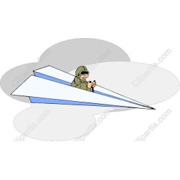 Playful Pilot Paper Airplane
