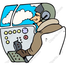 Pilot in Cockpit