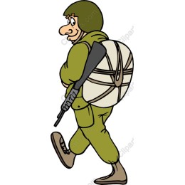 Playful Cartoon Soldier