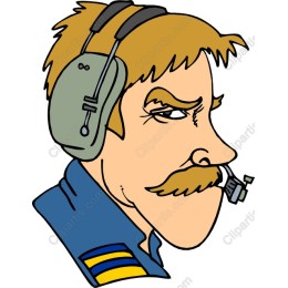 Confident Pilot Character