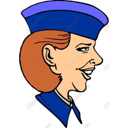 Cheerful Flight Attendant