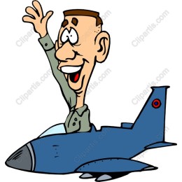 Cheerful Cartoon Pilot