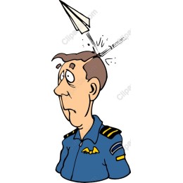 Whimsical Pilot with Paper Airplane