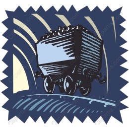 Vintage Coal Cart