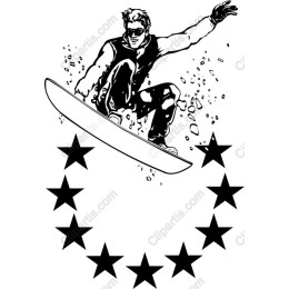 Dynamic Snowboarder