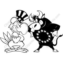 Patriotic Bird vs. Bull