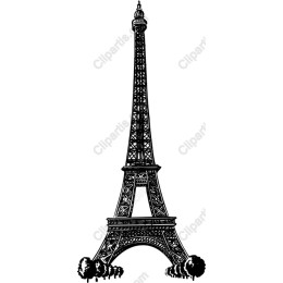 Eiffel Tower Hand-Drawn