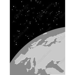 Minimalist Earth and Stars