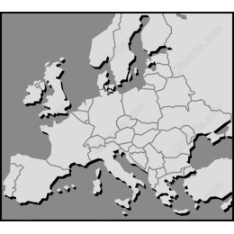 Stylized Map of Europe