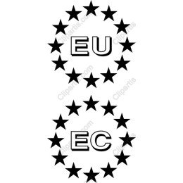 EU and EC Star Circle