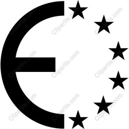 Euro Symbol with Stars