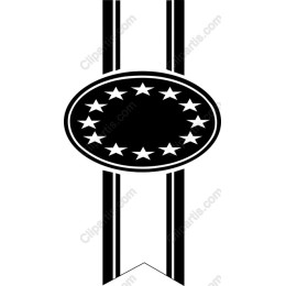 Elegant Award Ribbon with Stars