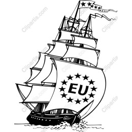 EU Emblem Classic Sailing Ship