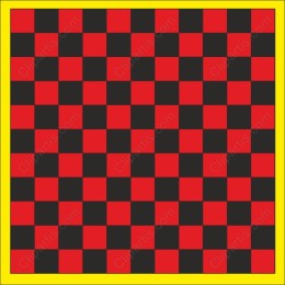 Bold Checkerboard Pattern - Red & Black