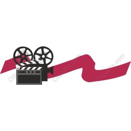 Vintage Film Reel and Clapperboard