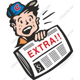 Cheerful Newspaper Boy