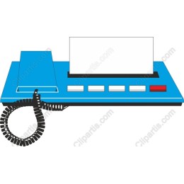 Retro Blue Telephone