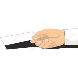 Hand Extending Blank Card