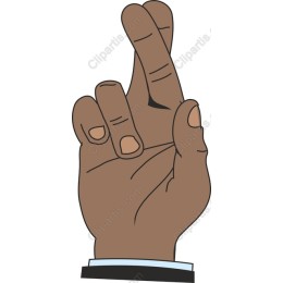 Crossed Fingers Hand Gesture