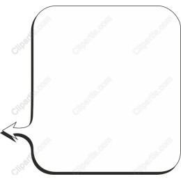 Speech Bubble with Arrow