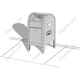 Modern Postal Mailbox